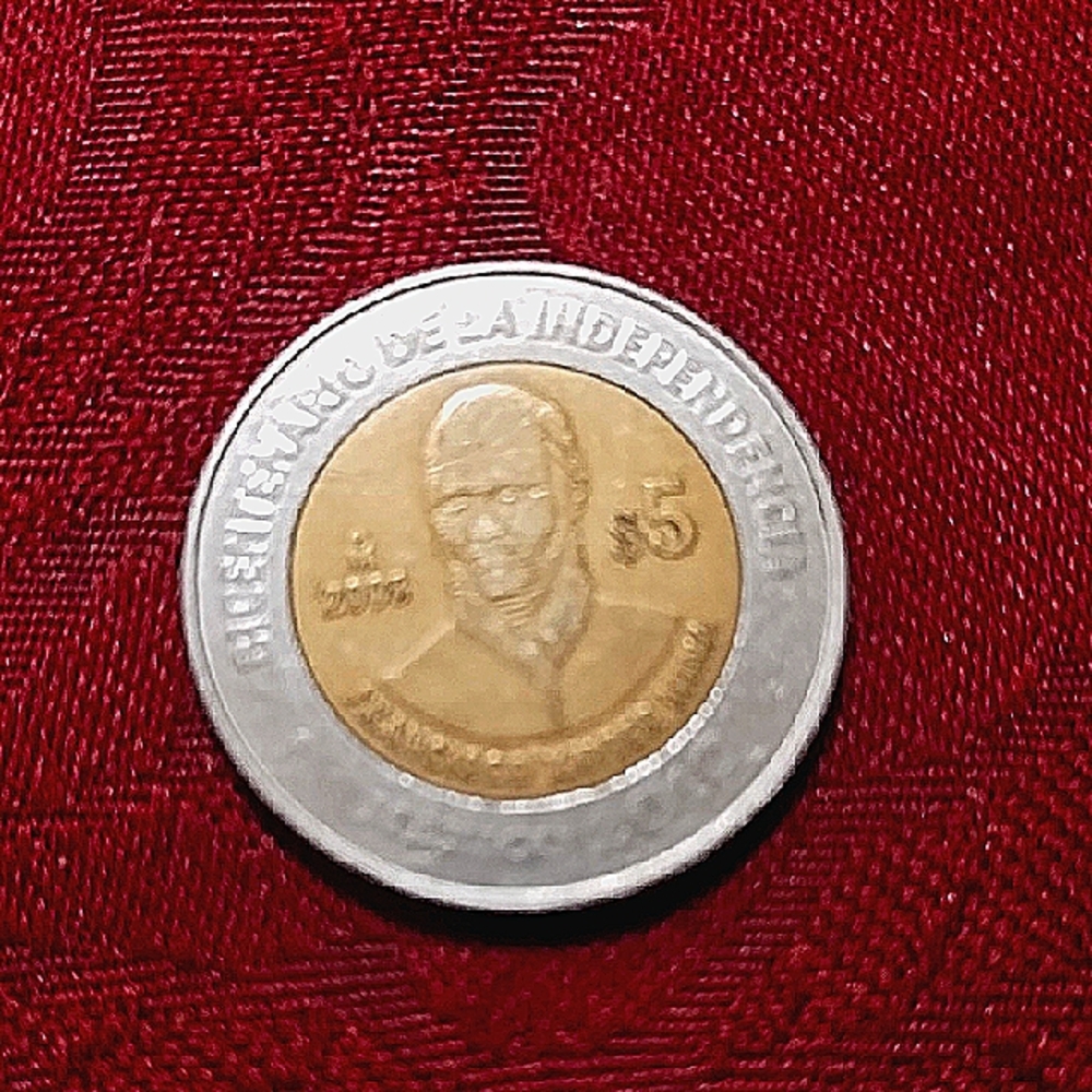 2008 MÉXICO 5 PESOS.